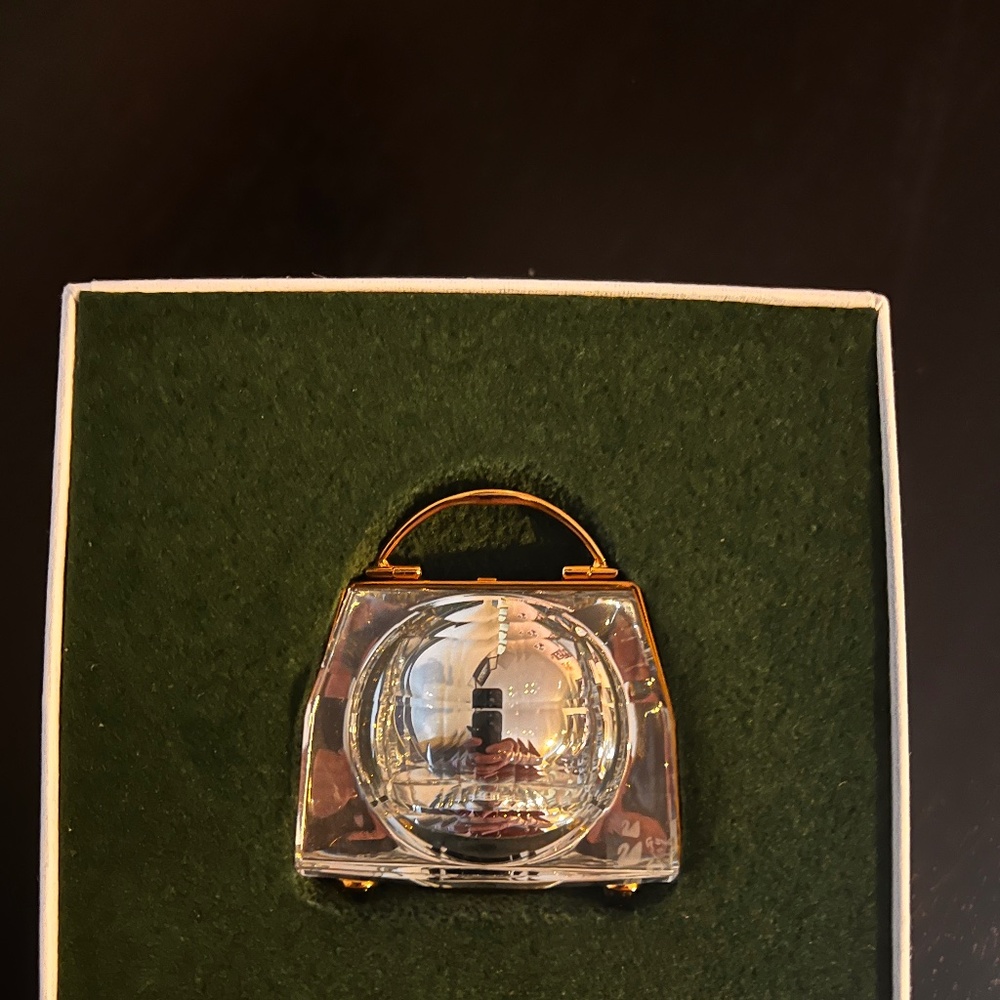 Swarovski Crystal handbag w/clock